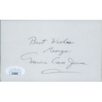 Marcia Mae Jones Actress Signed 3x5 Index Card JSA Authenticated Personalized