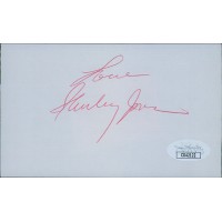Shirley Jones Actress Signed 3x5 Index Card JSA Authenticated