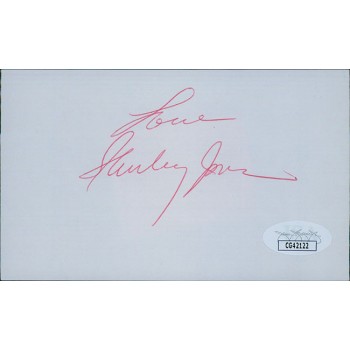 Shirley Jones Actress Signed 3x5 Index Card JSA Authenticated