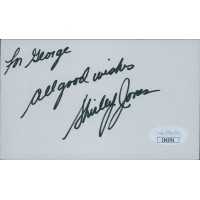 Shirley Jones Actress Signed 3x5 Index Card JSA Authenticated Personalized