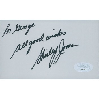Shirley Jones Actress Signed 3x5 Index Card JSA Authenticated Personalized