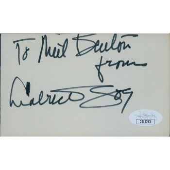 Leatrice Joy Actress Signed 3x5 Index Card JSA Authenticated Personalized