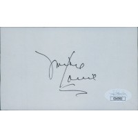 Frankie Laine Actor Singer Signed 3x5 Index Card JSA Authenticated