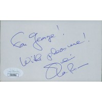 Julius Larosa Singer Signed 3x5 Index Card JSA Authenticated Personalized