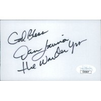 Dan Lauria The Wonder Years Actor Signed 3x5 Index Card JSA Authenticated