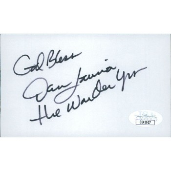 Dan Lauria The Wonder Years Actor Signed 3x5 Index Card JSA Authenticated
