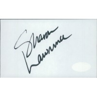 Sharon Lawrence Actress Signed 3x5 Index Card JSA Authenticated