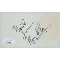 Mervyn LeRoy Director Producer Signed 3x5 Index Card JSA Authenticated