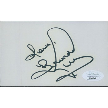 Brenda Lee Singer Signed 3x5 Index Card JSA Authenticated