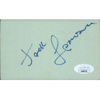 Jack Lemmon Actor Signed 3x5 Index Card JSA Authenticated Personalized Jack Lemmon Actor Signed 3x5 Index Card JSA Authenticated Personalized