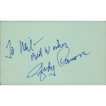 Jack Lemmon Actor Signed 3x5 Index Card JSA Authenticated Personalized Jack Lemmon Actor Signed 3x5 Index Card JSA Authenticated Personalized
