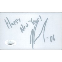 Joshua Leonard Actor Producer Writer Signed 3x5 Index Card JSA Authenticated