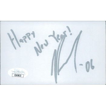 Joshua Leonard Actor Producer Writer Signed 3x5 Index Card JSA Authenticated