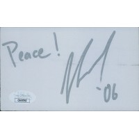 Joshua Leonard Actor Producer Writer Signed 3x5 Index Card JSA Authenticated