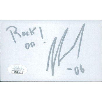 Joshua Leonard Actor Producer Writer Signed 3x5 Index Card JSA Authenticated