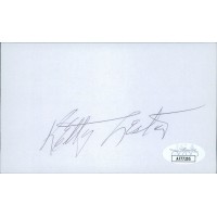 Ketty Lester Actress Singer Signed 3x5 Index Card JSA Authenticated