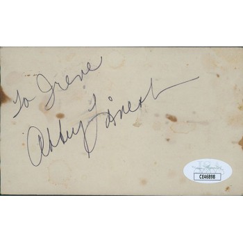 Abbey Lincoln Jazz Singer Signed 3x5 Index Card JSA Authenticated Personalized