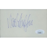 Viveca Lindfors Actress Signed 3x5 Index Card JSA Authenticated