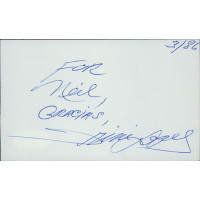 Trini Lopez Musician Singer Signed 3x5 Index Card JSA Authenticated Personalized Trini Lopez Musician Singer Signed 3x5 Index Card JSA Authenticated Personalized