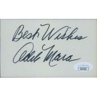 Adele Mara Actress Signed 3x5 Index Card JSA Authenticated