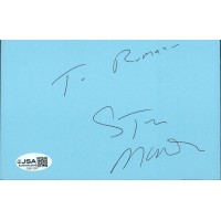 Steve Martin Actor Signed 4x6 Cut Page JSA Authenticated Personalized