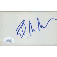 Ed McMahon TV Host Signed 3x5 Index Card JSA Authenticated