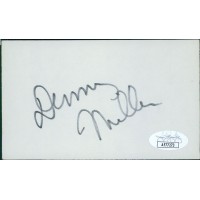 Denny Miller Actor Signed 3x5 Index Card JSA Authenticated