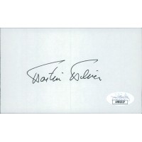 Martin Milner Actor Signed 3x5 Index Card JSA Authenticated
