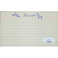 Dan Moody Texas Governor Signed 3x5 Index Card JSA Authenticated