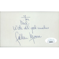 Colleen Moore Actress Signed 3x5 Index Card JSA Authenticated Personalized