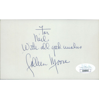 Colleen Moore Actress Signed 3x5 Index Card JSA Authenticated Personalized Colleen Moore Actress Signed 3x5 Index Card JSA Authenticated Personalized