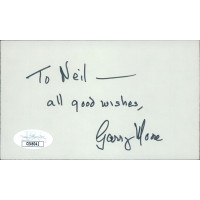 Garry Moore Actor Signed 3x5 Index Card JSA Authenticated Personalized