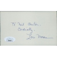 Lois Moran Actress Signed 3x5 Index Card JSA Authenticated Personalized