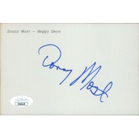 Donny Most Actor Signed 4x6 Index Card JSA Authenticated