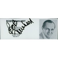 Bob Newhart Actor Signed 2x5 Directory Cut JSA Authenticated
