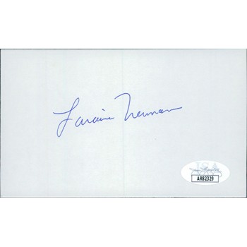 Laraine Newman Actress Signed 3x5 Index Card JSA Authenticated