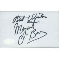 Margaret O'Brien Actress Signed 3x5 Index Card JSA Authenticated