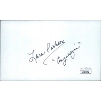 Lara Parker Dark Shadows Actress Signed 3x5 Index Card JSA Authenticated