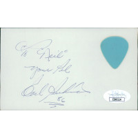 Carl Perkins Singer Signed 3x5 Index Card JSA Authenticated Personalized Neil