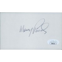 Maury Povich TV Personality Signed 3x5 Index Card JSA Authenticated