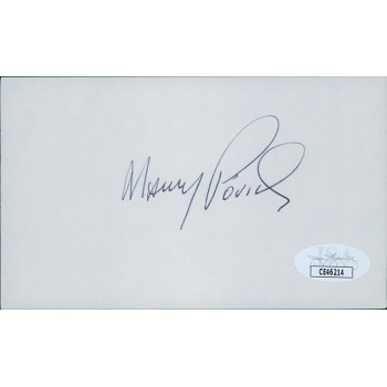 Maury Povich TV Personality Signed 3x5 Index Card JSA Authenticated
