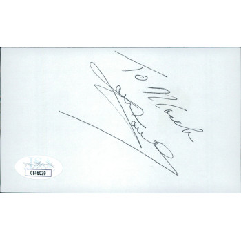 Jane Powell Actress Signed 3x5 Index Card JSA Authenticated Personalized