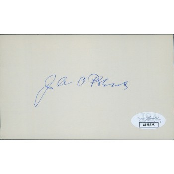 Jacob Aall Ottesen Preus Minnesota Governor Signed 3x5 Index Card JSA Authentic