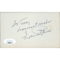 Vincent Price Actor Signed 3x5 Index Card JSA Authenticated Personalized