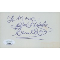 Carmel Quinn Singer Entertainer Signed 3x5 Index Card JSA Authentic Personalized