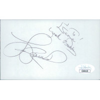 Lou Rawls Signed 3x5 Index Card JSA Authenticated Personalized