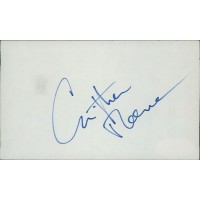 Christopher Reeve Actor Signed 3x5 Index Card JSA Authenticated