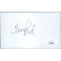 Tim Reid Actor Signed 3x5 Index Card JSA Authenticated