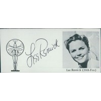 Lee Remick Actress Signed 2x4 Directory Cut JSA Authenticated