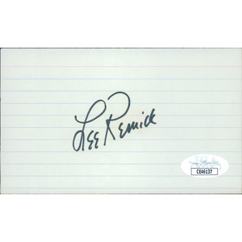 Lee Remick Actress Signed 3x5 Index Card JSA Authenticated